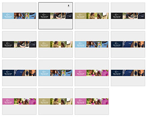 Vorschau auf Mailbanner Sammlung Download von Covalliero Trendbook