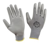 Fine-knitted Glove Gnitter Grey
