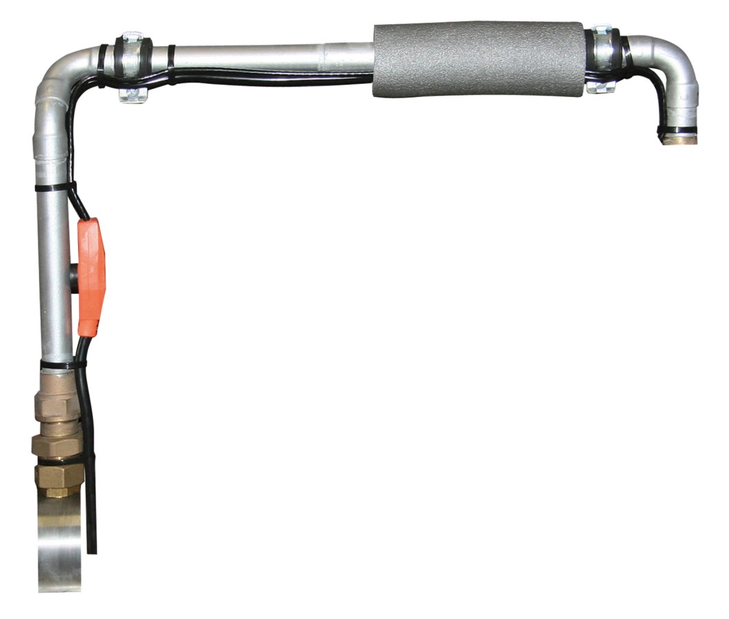 Câble chauffant pour conduites d'eau avec thermostat Câble chauffant