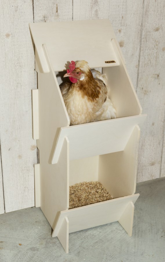 Pondoir Plastique Rose Pour Poules – Kerbl Hobbyfarming, Capacité 5 Poules, Design Ventilé Et Facile à Nettoyer