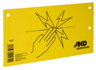 Plaque de signalisation pour clôture électrique