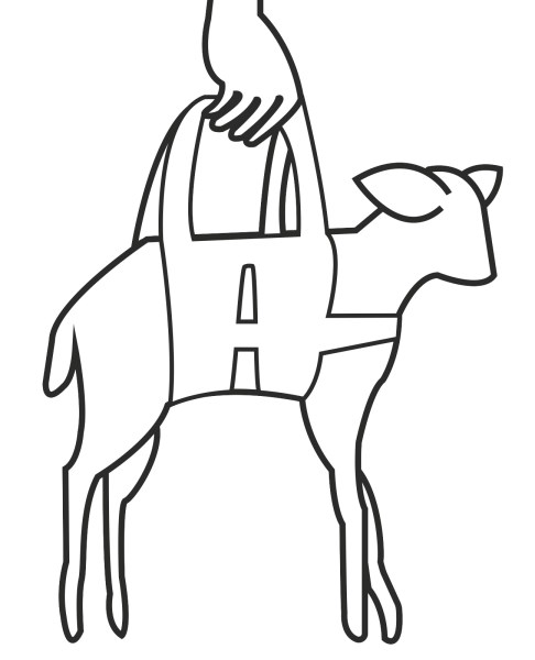 NUOBESTY Harnais Pour Veaux Harnais De Pesée Pour Petits Animaux Sac De Pesée Pour Balance Suspendue